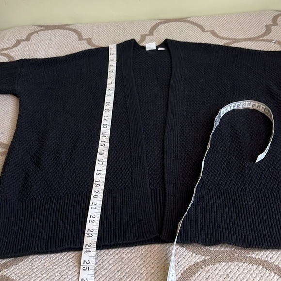 GAP for good V back textured long sleeve open front knit sweater cardigan - Picture 11 of 12
